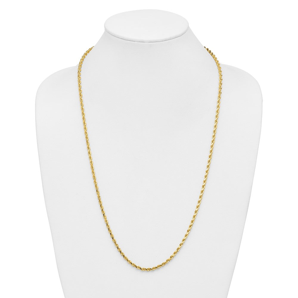 14k 3.5mm D/C Rope with Lobster Clasp Chain (16.08 grams)