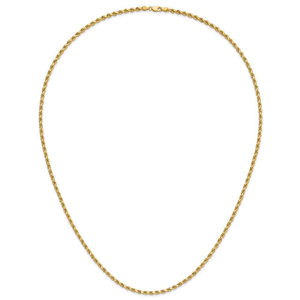 14k 3.5mm D/C Rope with Lobster Clasp Chain (16.08 grams)