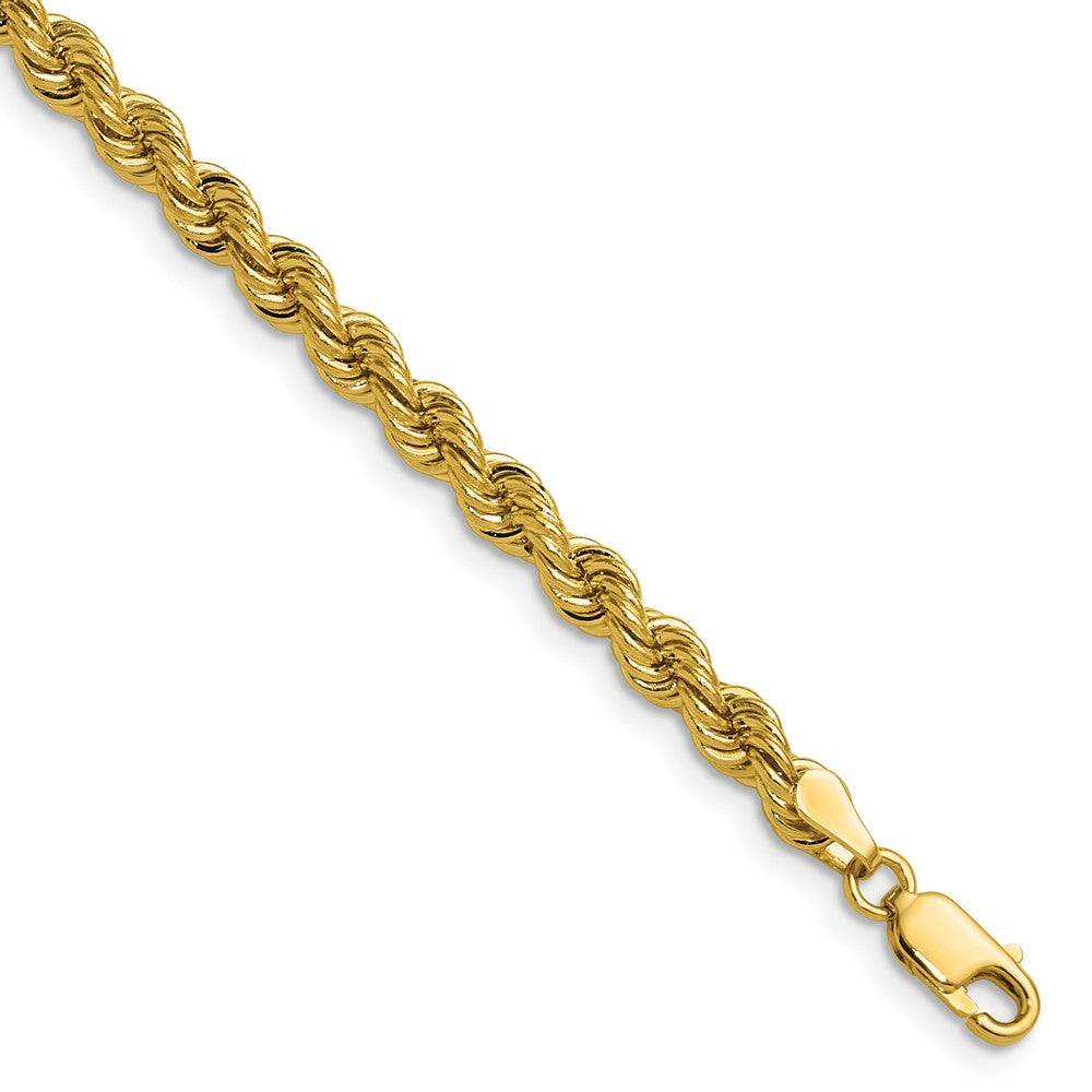 14k 4.2mm Regular Rope Chain Bracelet (11.77 grams)