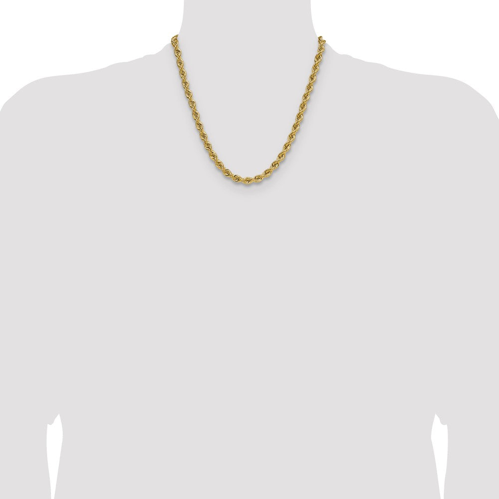 14k 6.7mm Regular Rope Chain (78.07 grams)