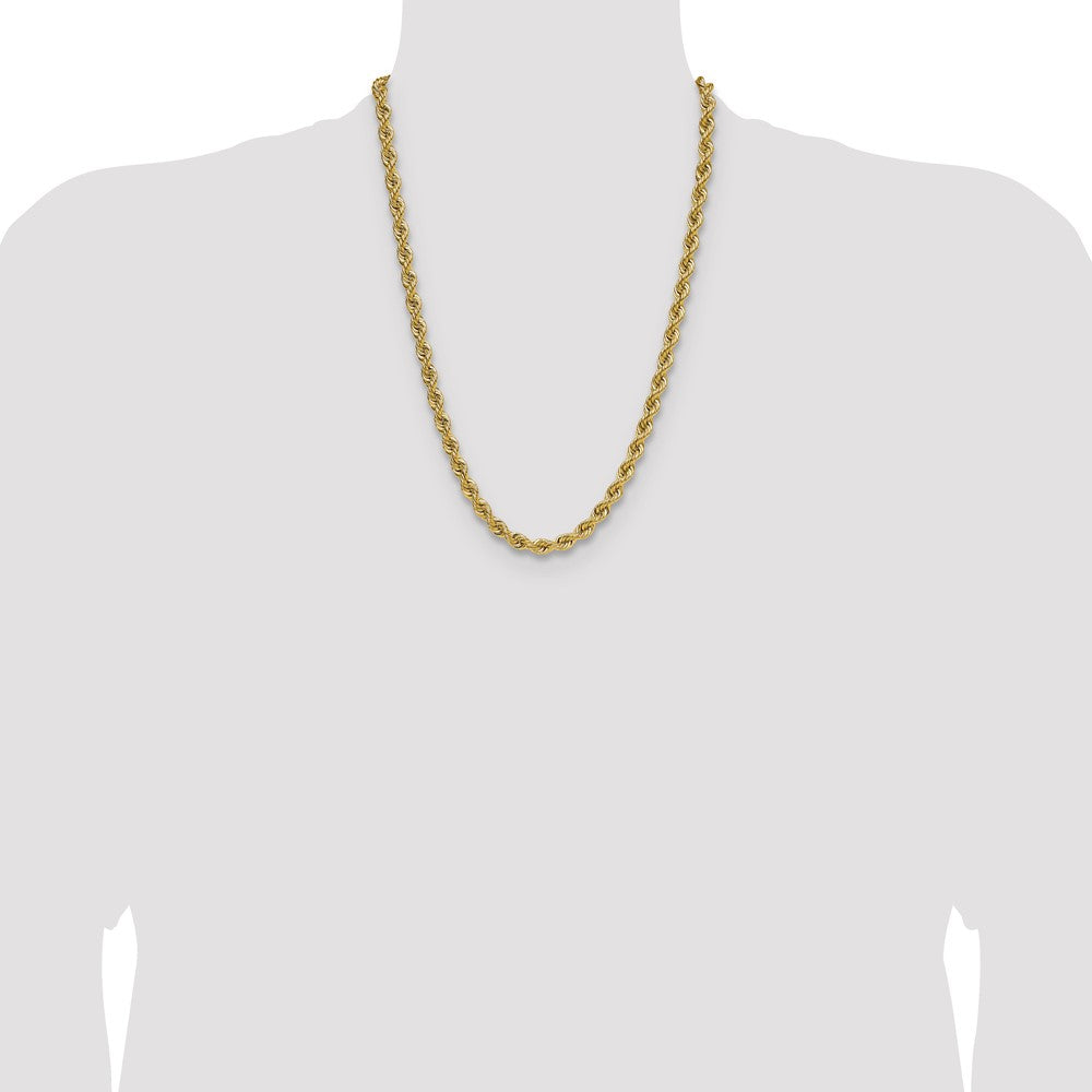 14k 6.7mm Regular Rope Chain (78.07 grams)