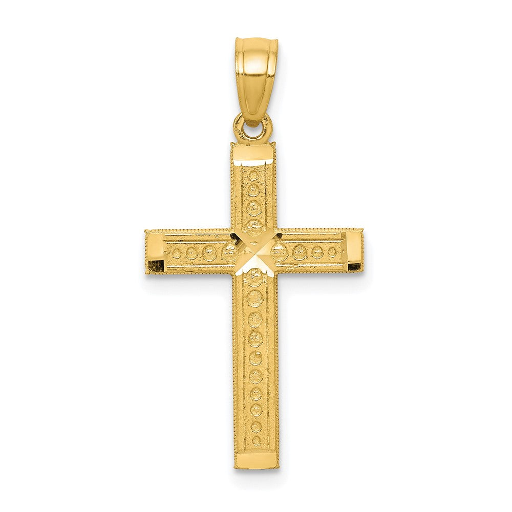 10k Yellow Gold 16 mm Cross Pendant (0.92 grams)
