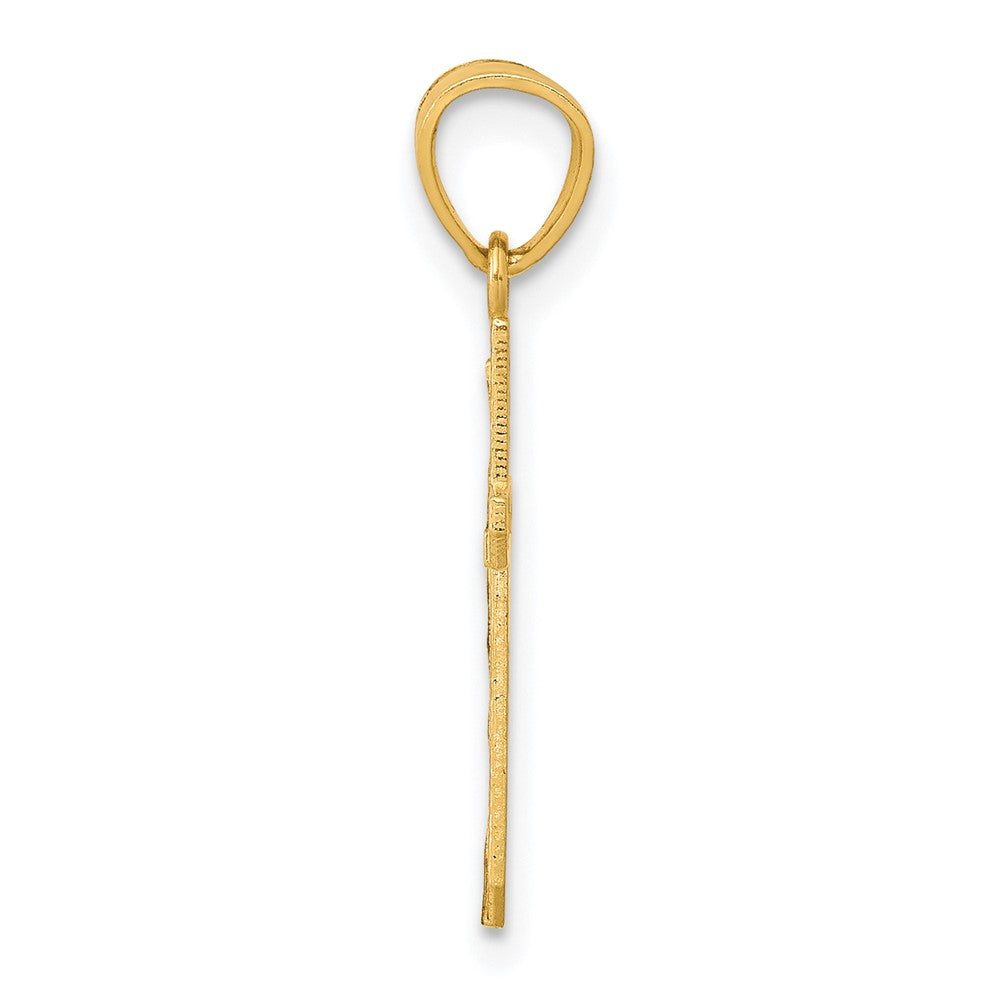 10k Yellow Gold 11 mm Cross Pendant (0.35 grams)