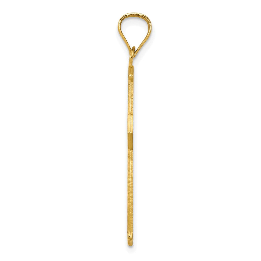 10k Yellow Gold 19 mm Cross Pendant (1.26 grams)