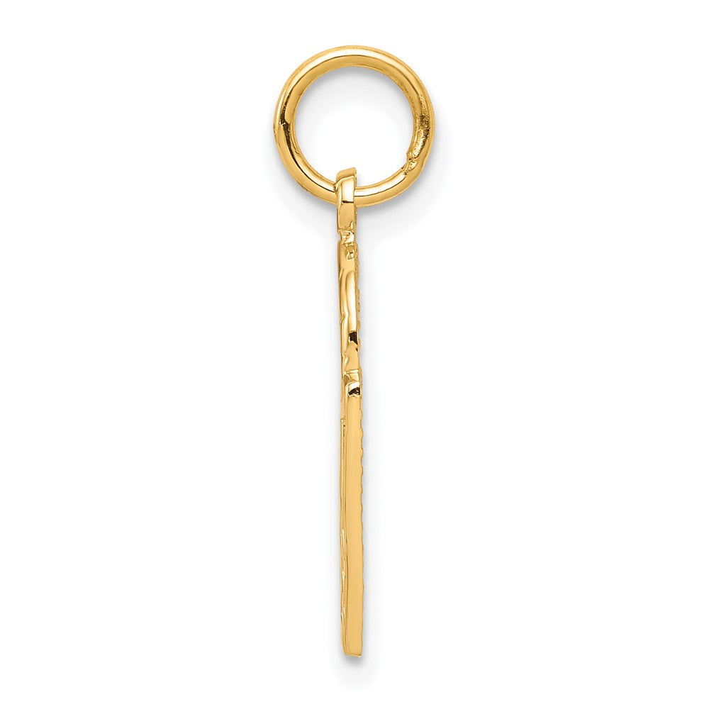 10k Yellow Gold 10 mm Basketball Charm (0.74 grams)