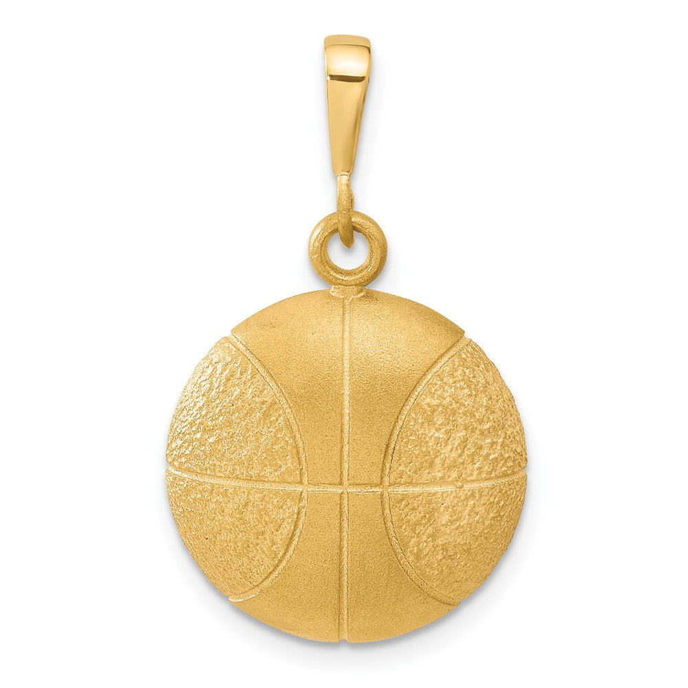 10k Yellow Gold 29 mm Basketball Charm (3.06 grams)