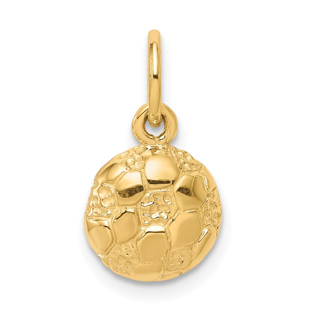 10k Yellow Gold 9 mm Soccer Charm (0.83 grams)