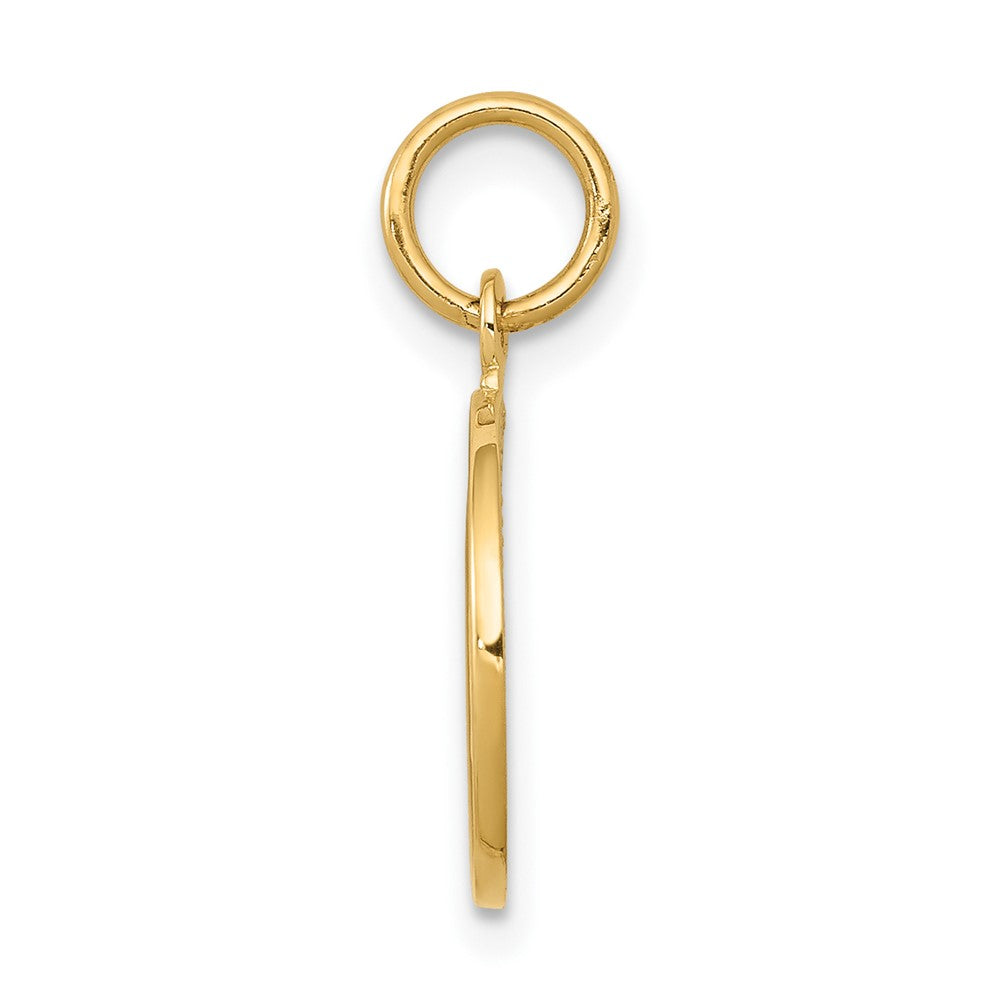 10k Yellow Gold 13 mm Polished Angel Charm (1.03 grams)