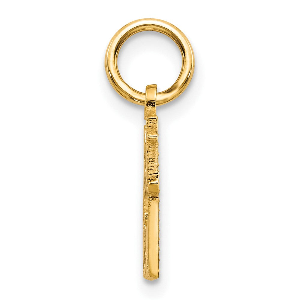 10k Yellow Gold 21 mm BEST FRIEND Charm (0.76 grams)