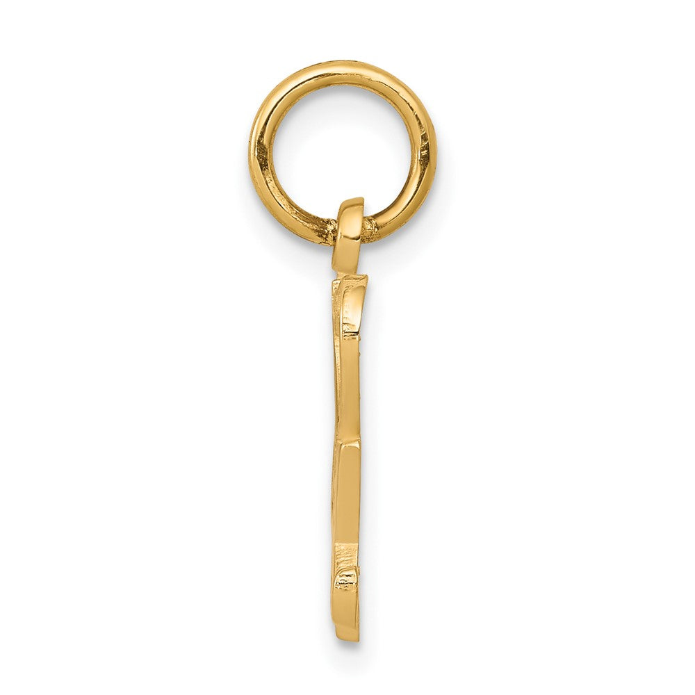 10k Yellow Gold 14 mm Talking - I HEART SEX Charm (0.65 grams)