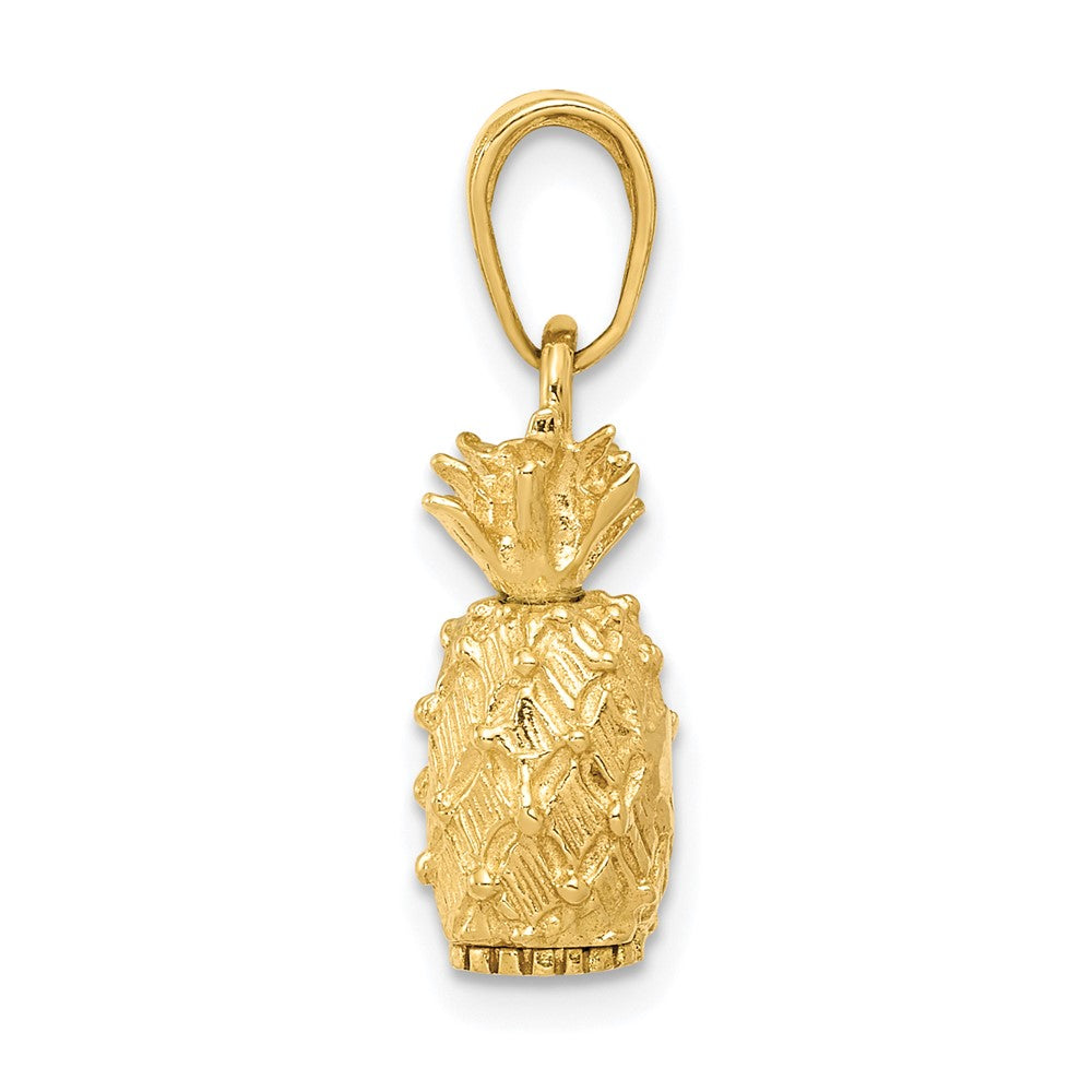 10k Yellow Gold 6 mm 3-D Pineapple Pendant (1.77 grams)