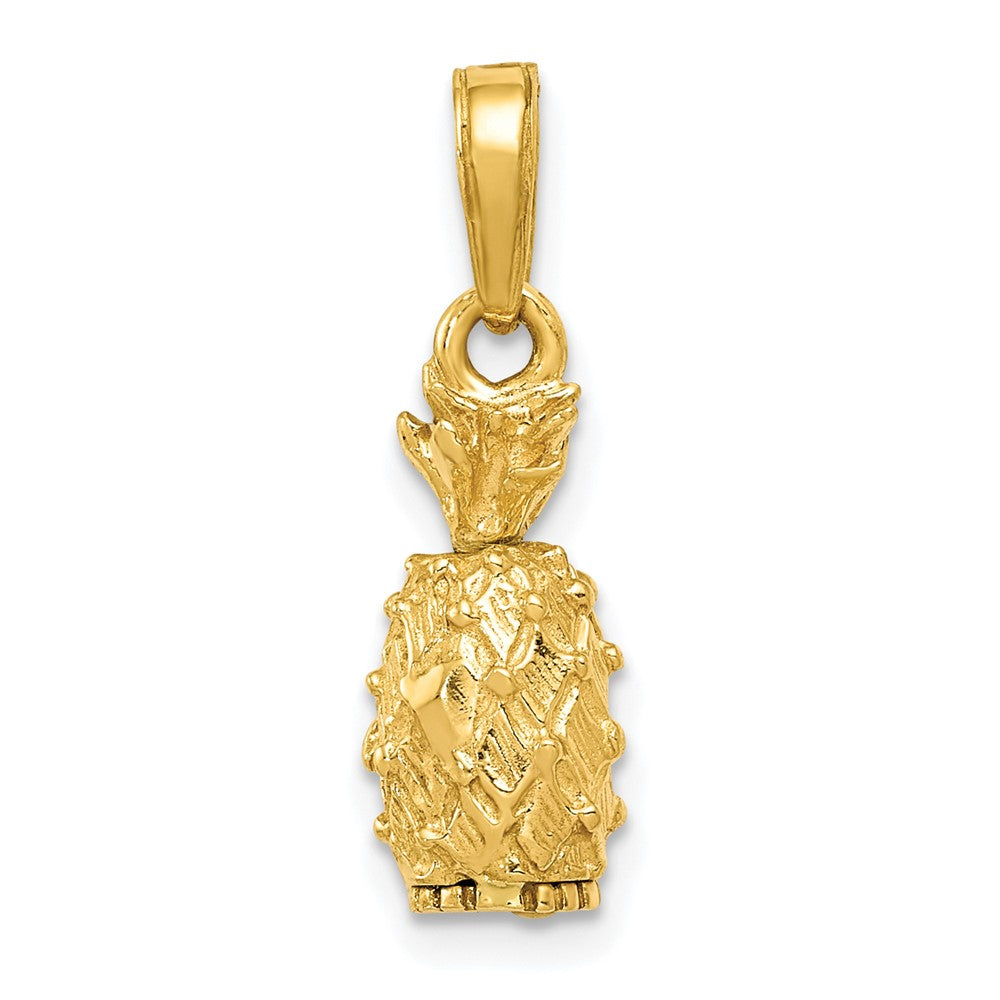 10k Yellow Gold 6 mm 3-D Pineapple Pendant (1.77 grams)