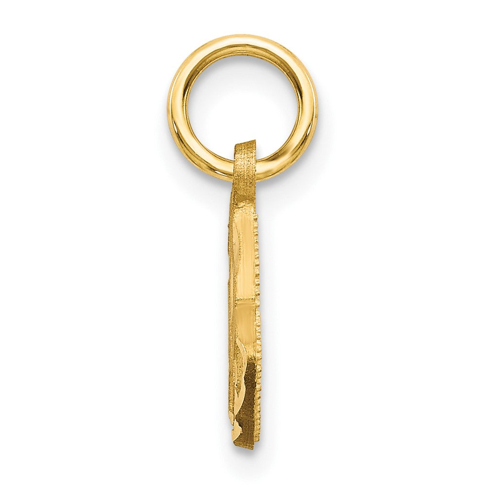 10k Yellow Gold 10 mm Praying Hands Charm (0.73 grams)