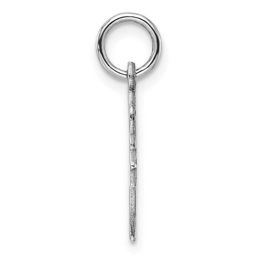 10k White Gold 9 mm Solid Bust of Nefertiti Charm (0.62 grams)