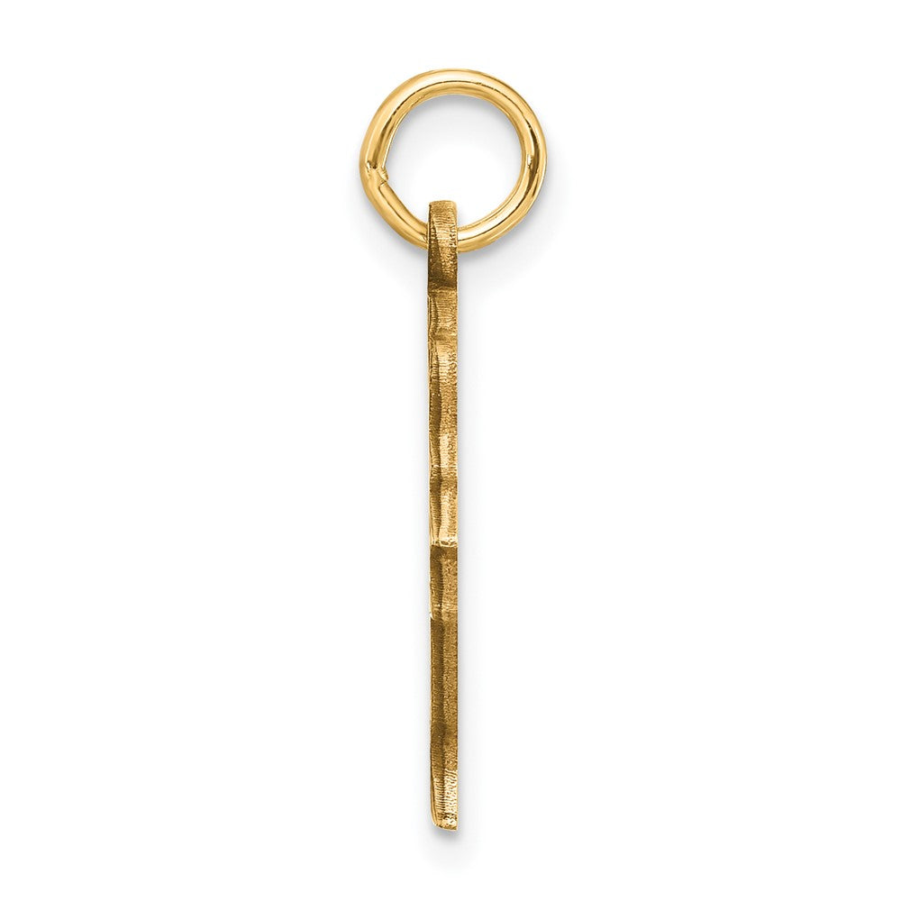 10k Yellow Gold 13 mm Nefertiti Pendant (1.18 grams)