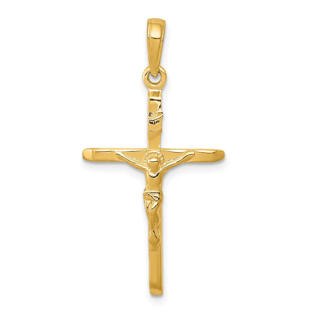 10k Yellow Gold 19 mm Jesus Crucifix Pendant