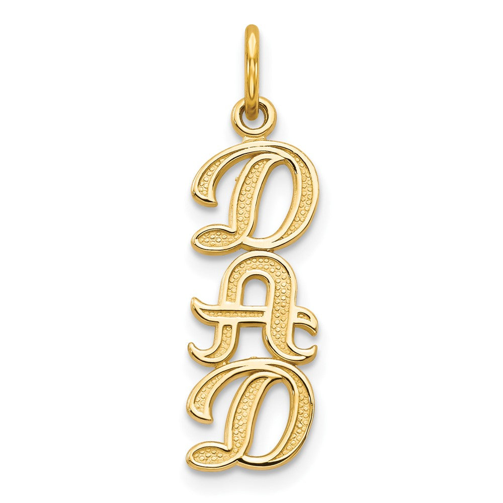 10k Yellow Gold 7 mm DAD Charm (0.78 grams)