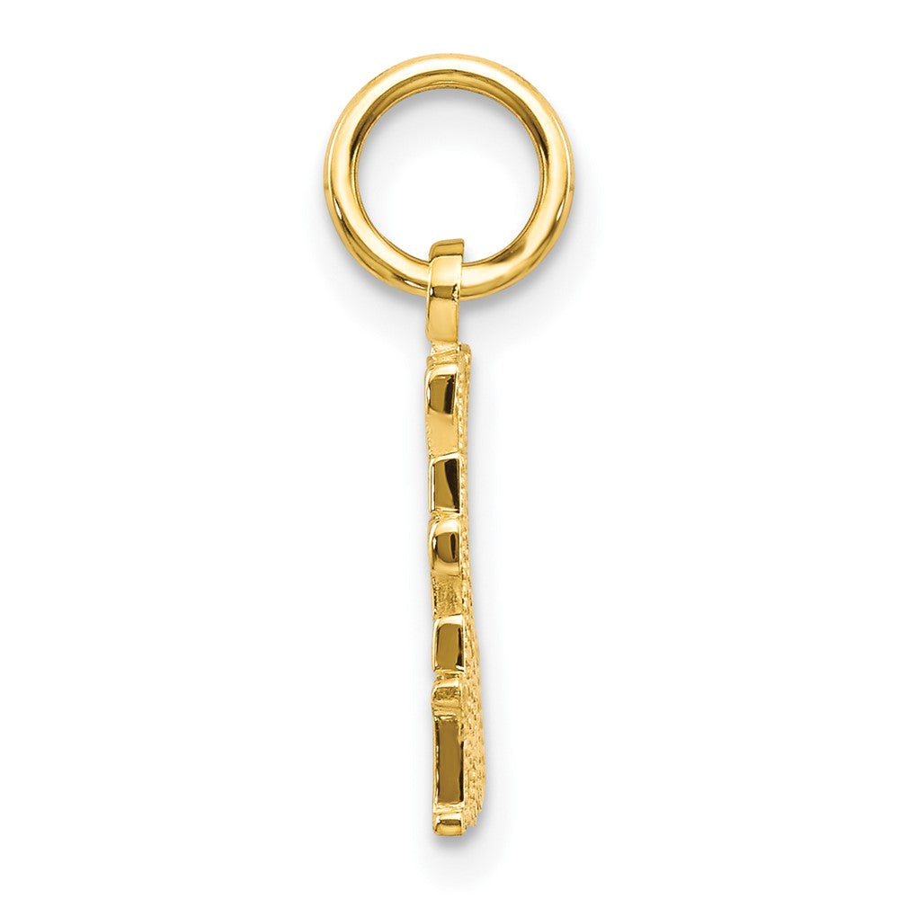 10k Yellow Gold 16 mm LIVE LOVE LAUGH Charm (0.96 grams)