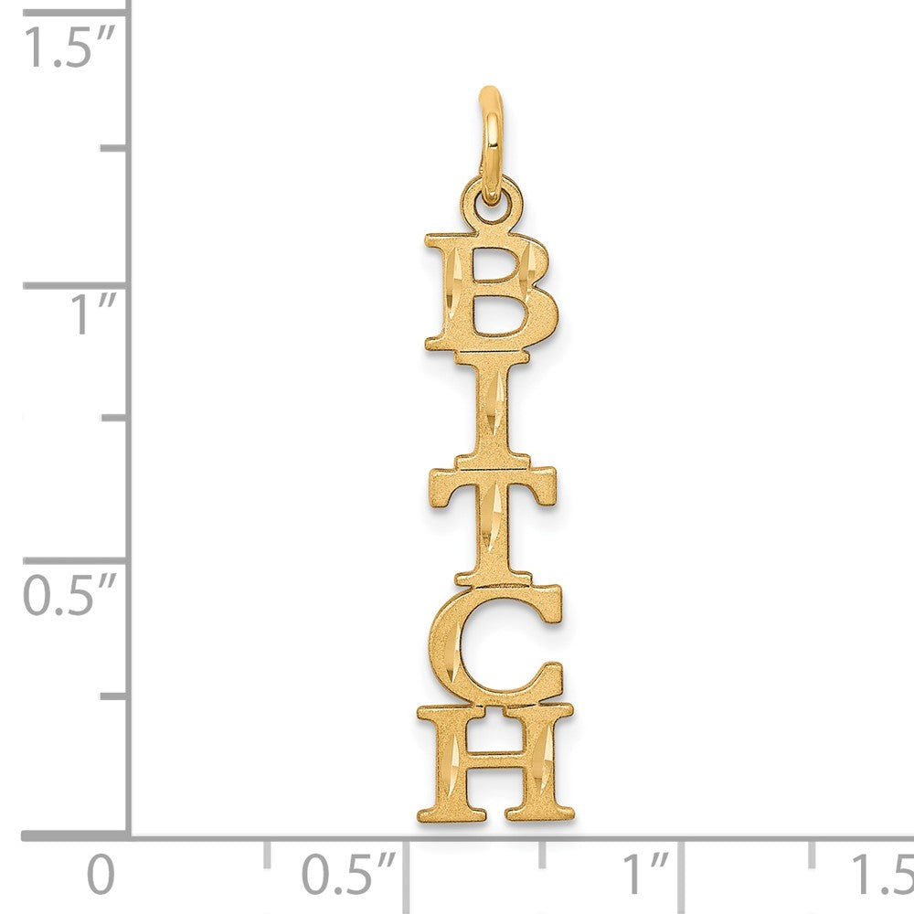 10k Yellow Gold 6 mm 5-Letter Talking Charm (0.8 grams)
