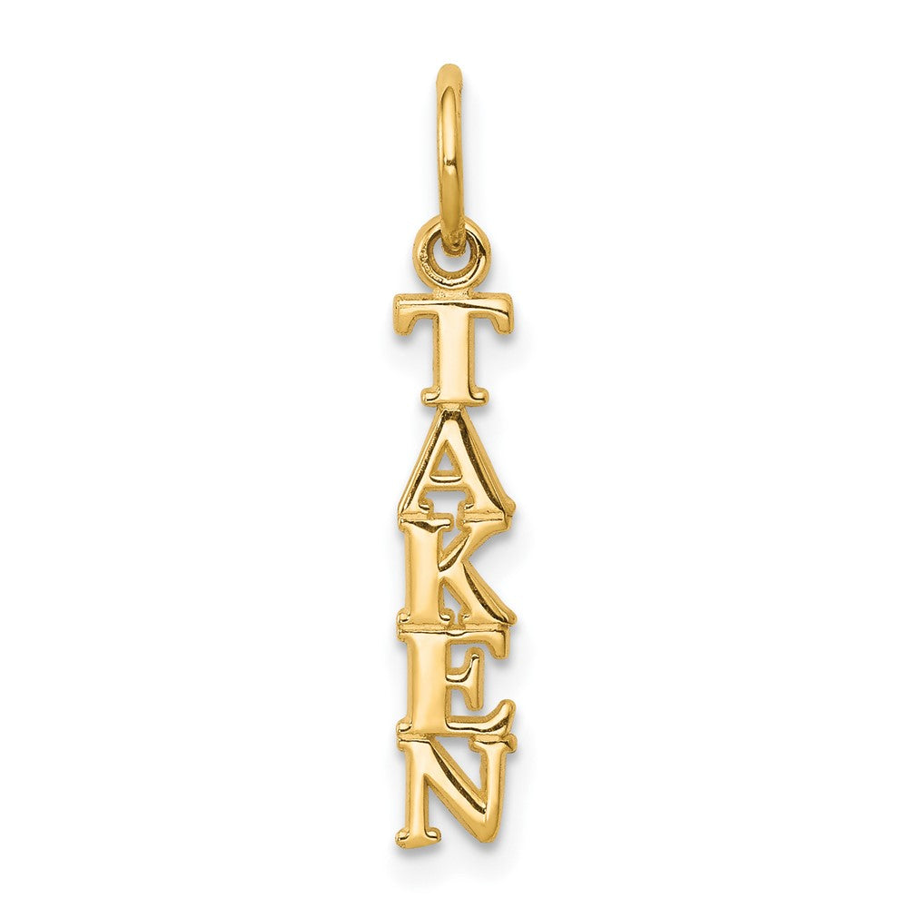 10k Yellow Gold 5 mm Talking - TAKEN Charm (0.42 grams)