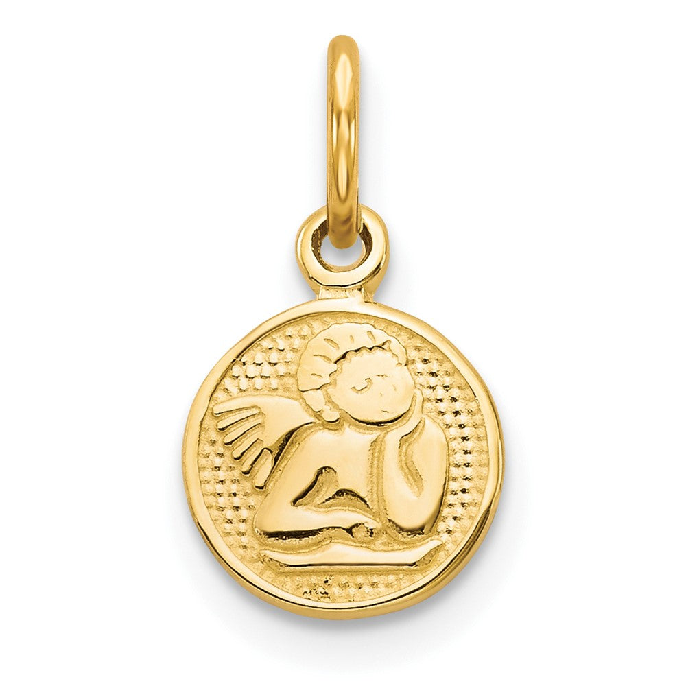 10k Yellow Gold 7 mm Angel Charm (0.42 grams)