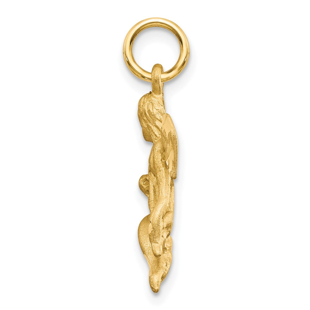 10k Yellow Gold 13 mm Angel Charm (1.54 grams)