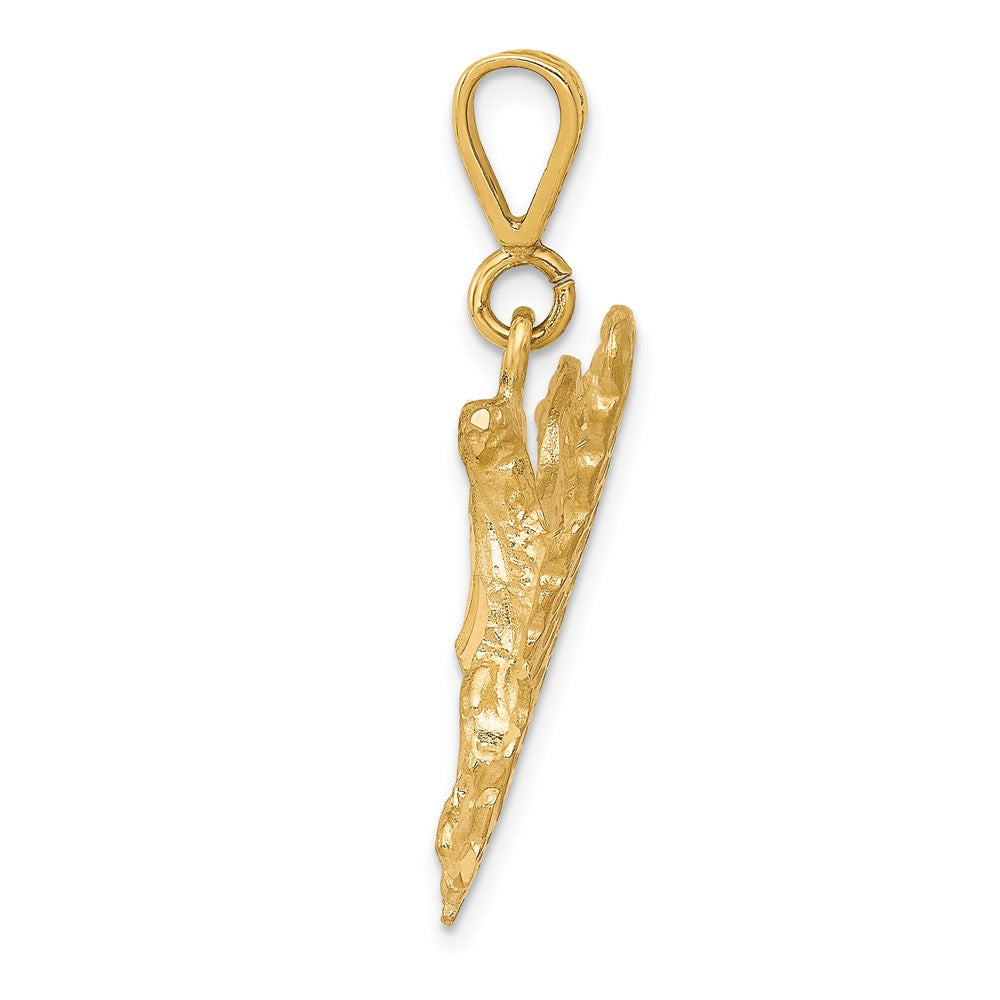 10k Yellow Gold 41 mm Eagle Charm (4.46 grams)