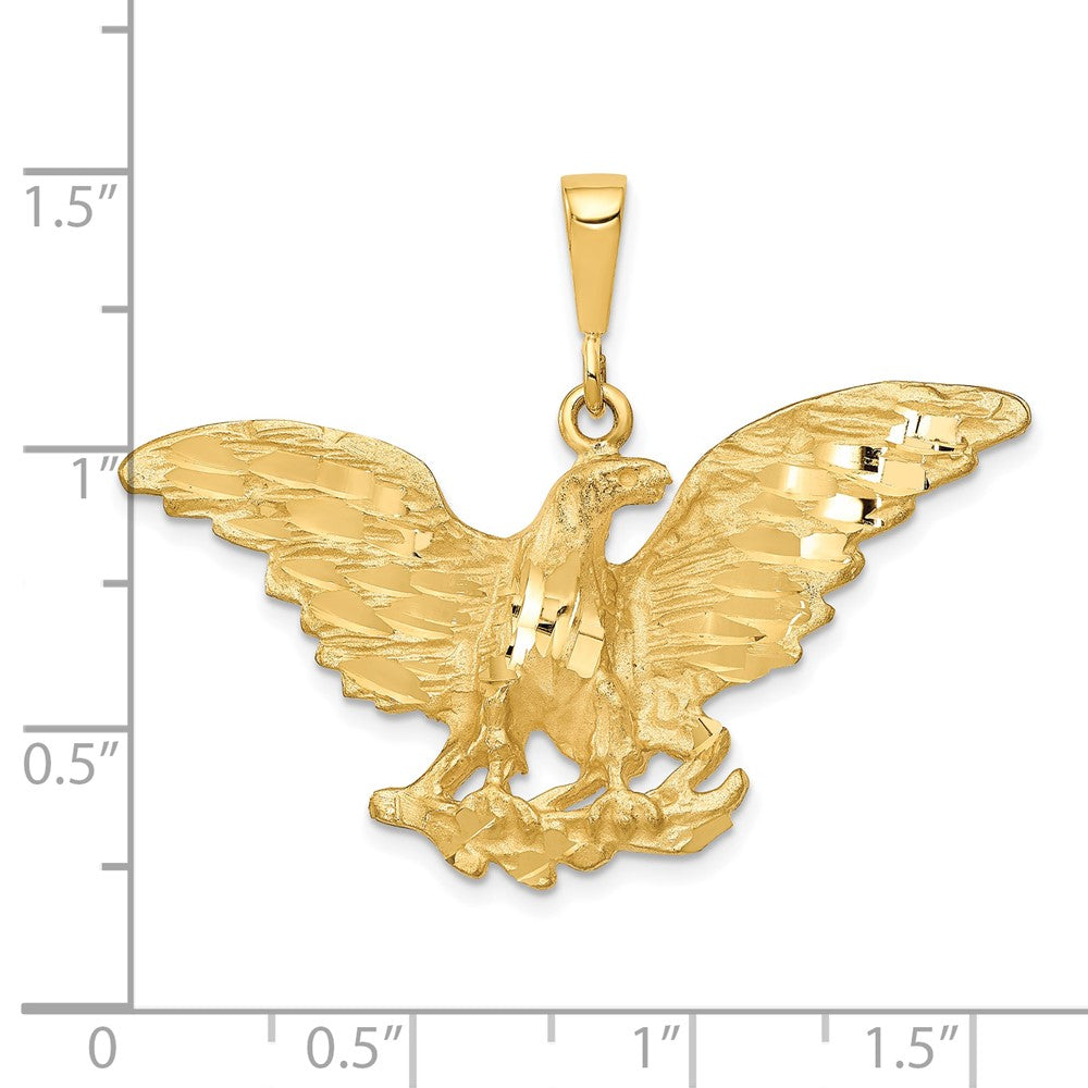 10k Yellow Gold 41 mm Eagle Charm (4.46 grams)