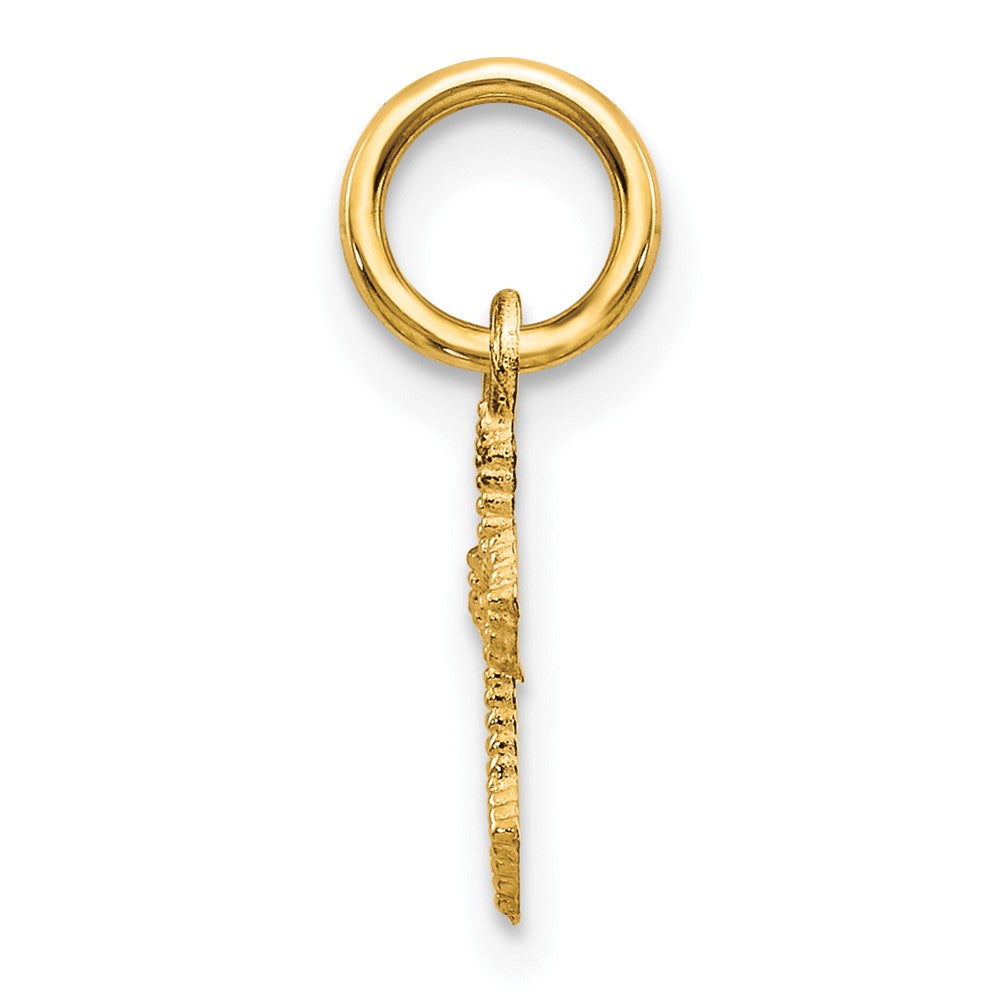 10k Yellow Gold 8 mm Cross Charm (0.23 grams)