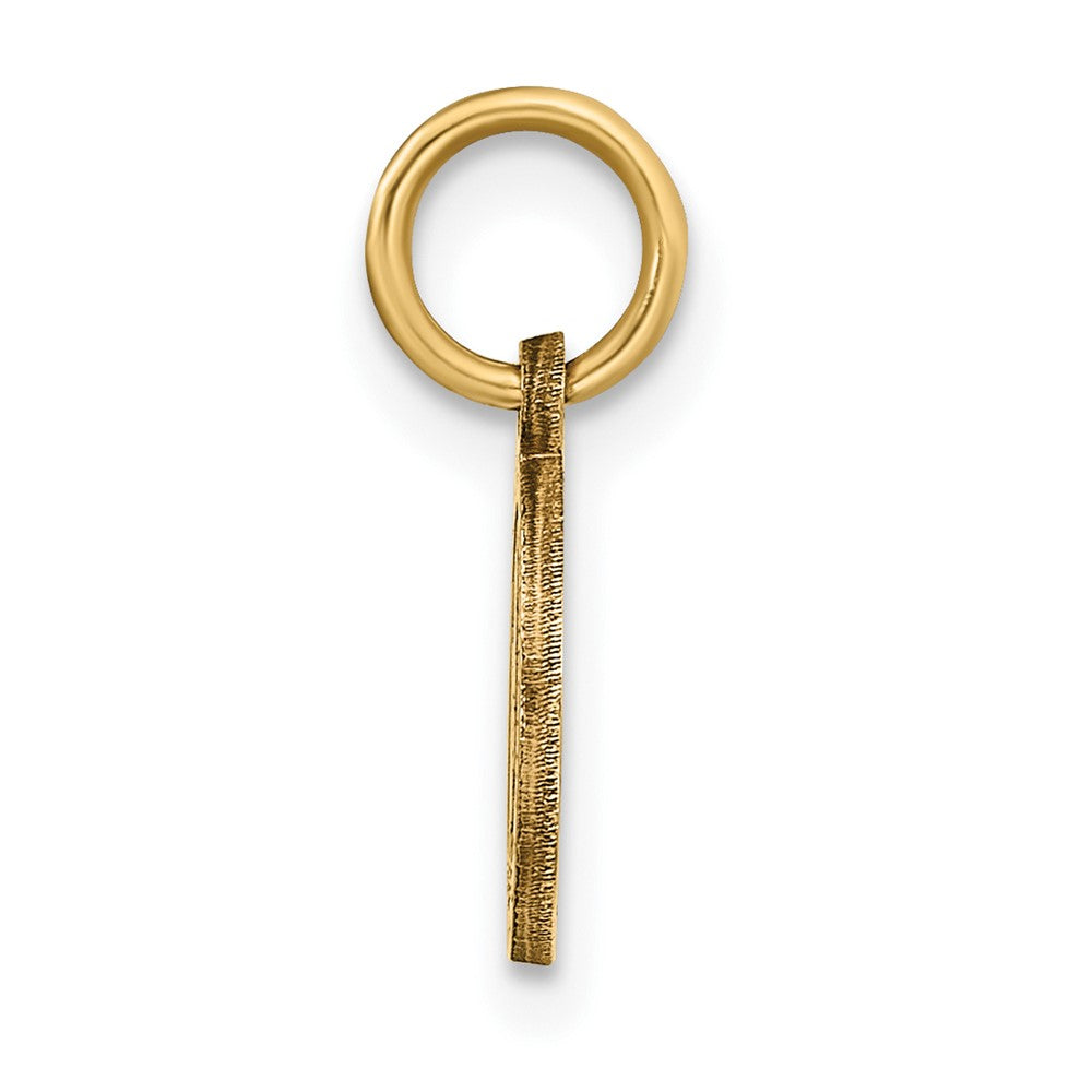 10k Yellow Gold 6 mm Solid Satin Polished St. Christopher Pendant (0.53 grams)