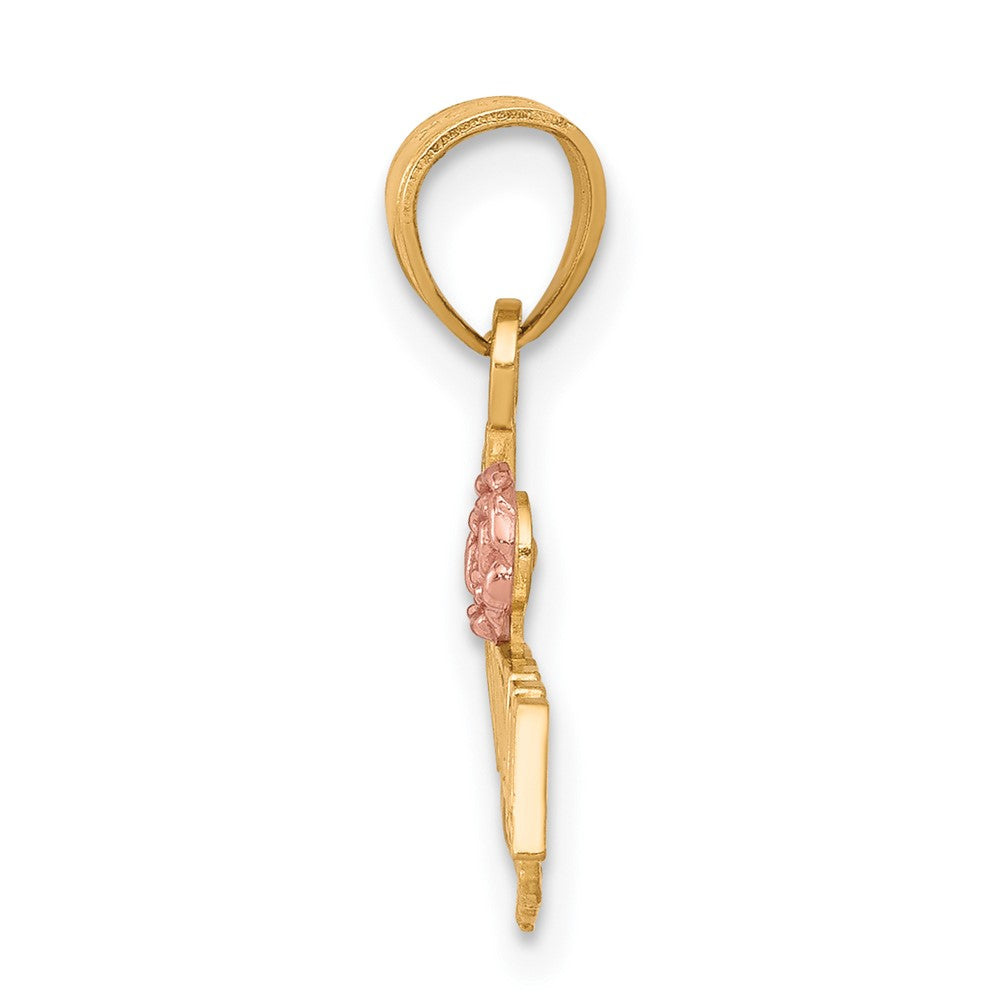 10k Two-tone 26 mm #1 GRANDMA Charm (0.8 grams)