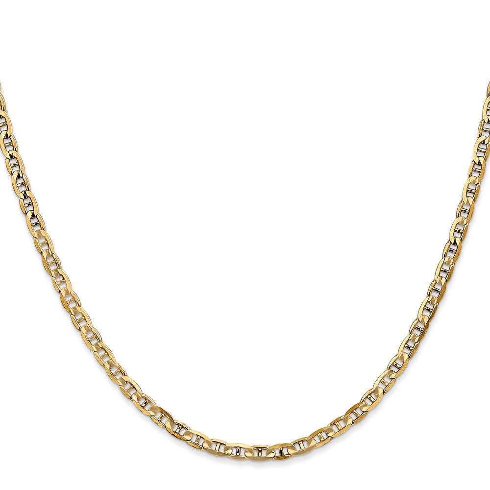 10k Yellow Gold 3 mm Concave Anchor Chain (5.57 grams)