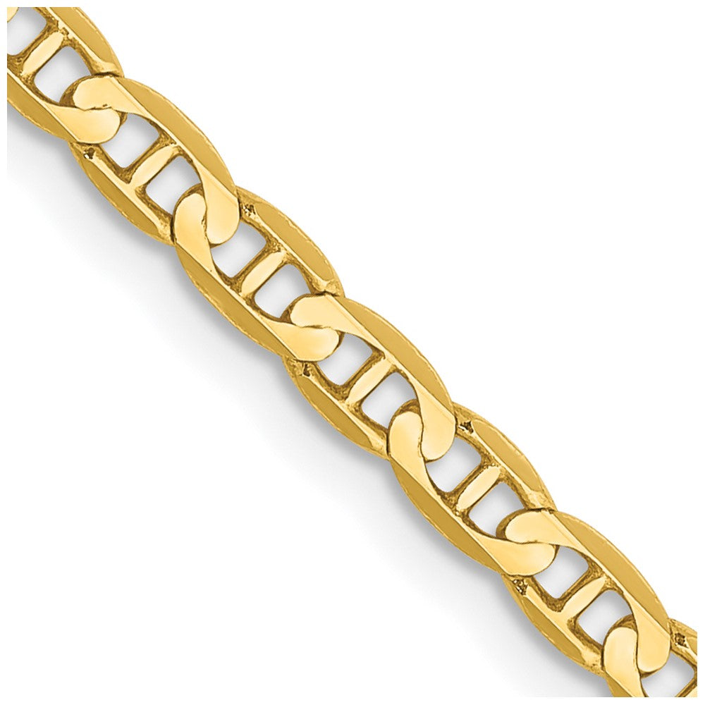 10k Yellow Gold 3 mm Concave Anchor Chain (5.57 grams)