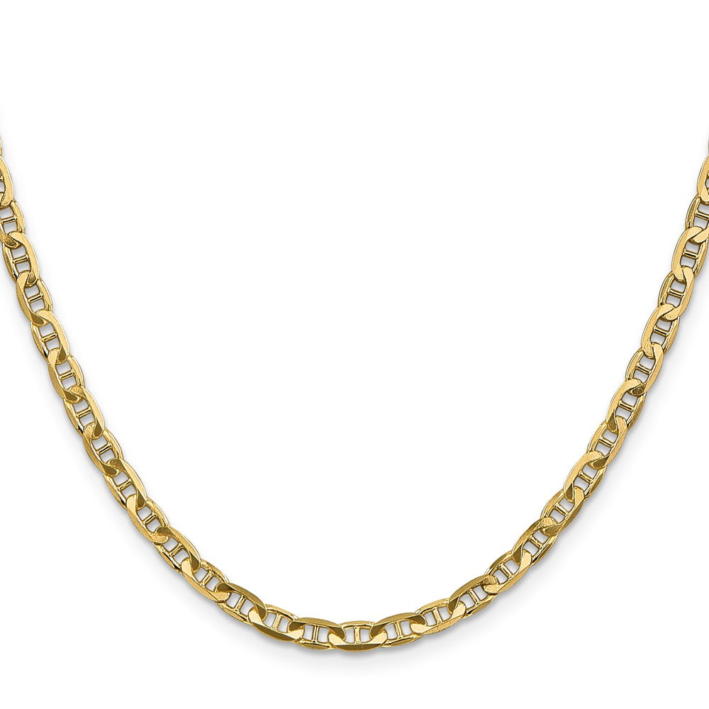 10k Yellow Gold 3.75 mm Concave Anchor Chain (9.51 grams)