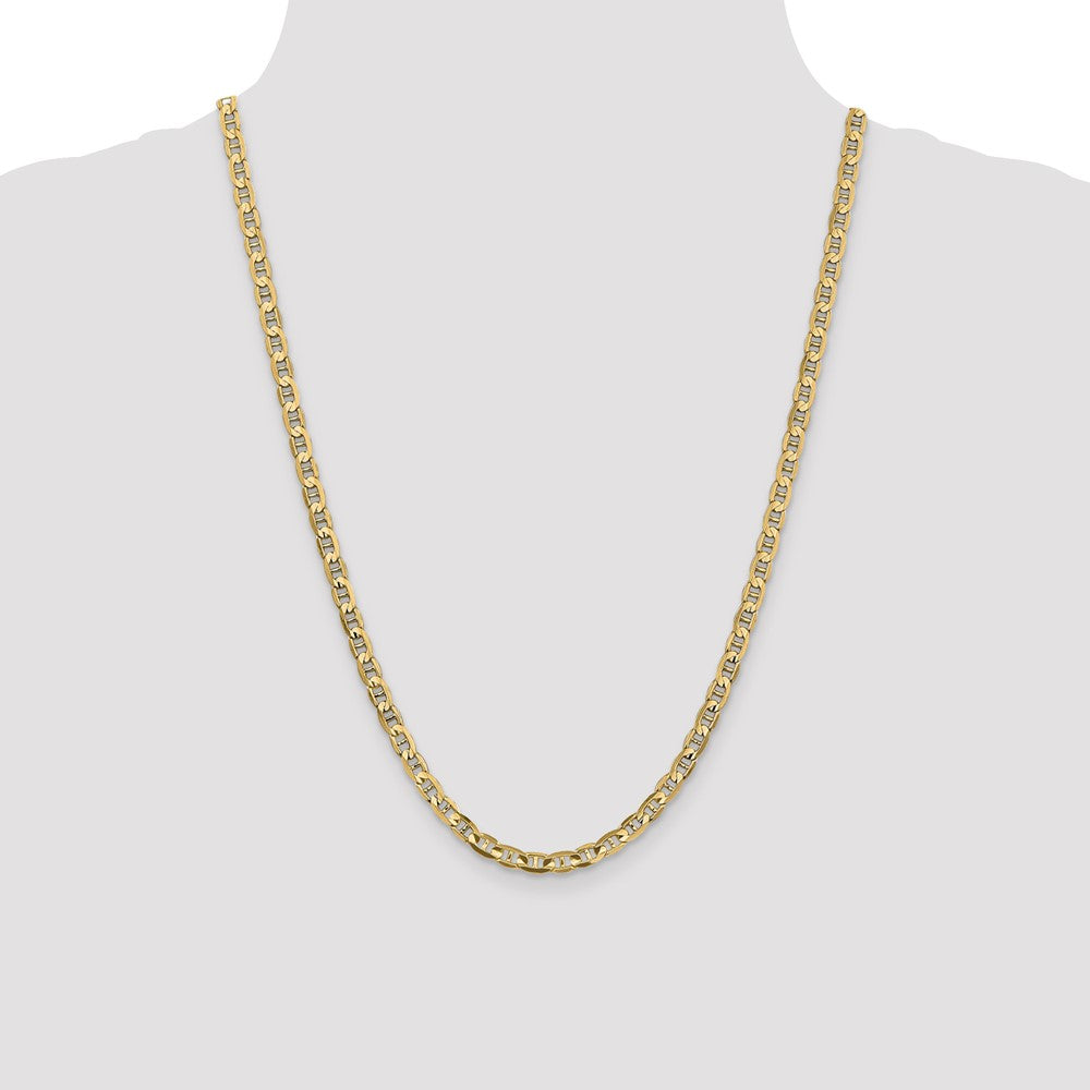 10k Yellow Gold 4.5 mm Concave Anchor Chain (15.04 grams)