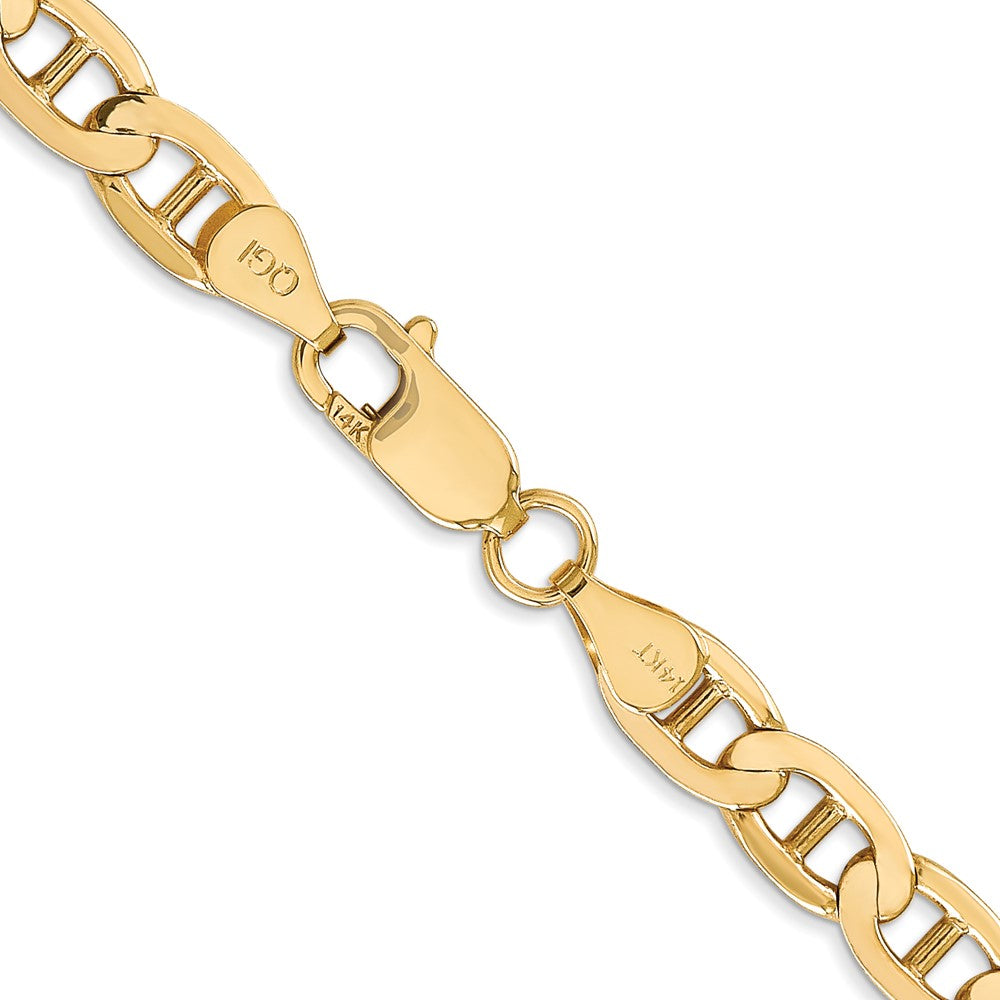 10k Yellow Gold 6.25 mm Concave Anchor Chain (22.54 grams)