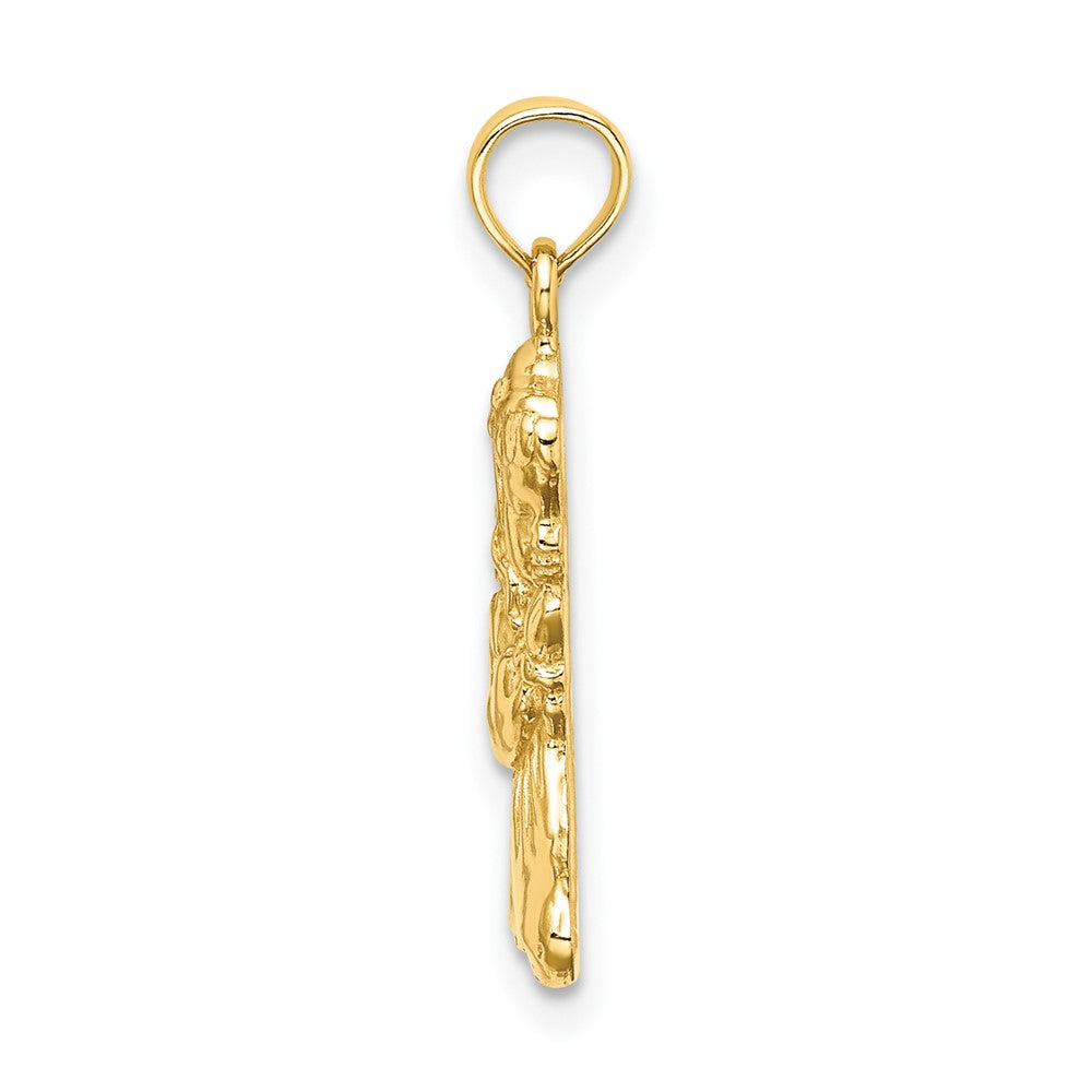 10k Yellow Gold 8.3 mm Praying Girl Charm (1.19 grams)