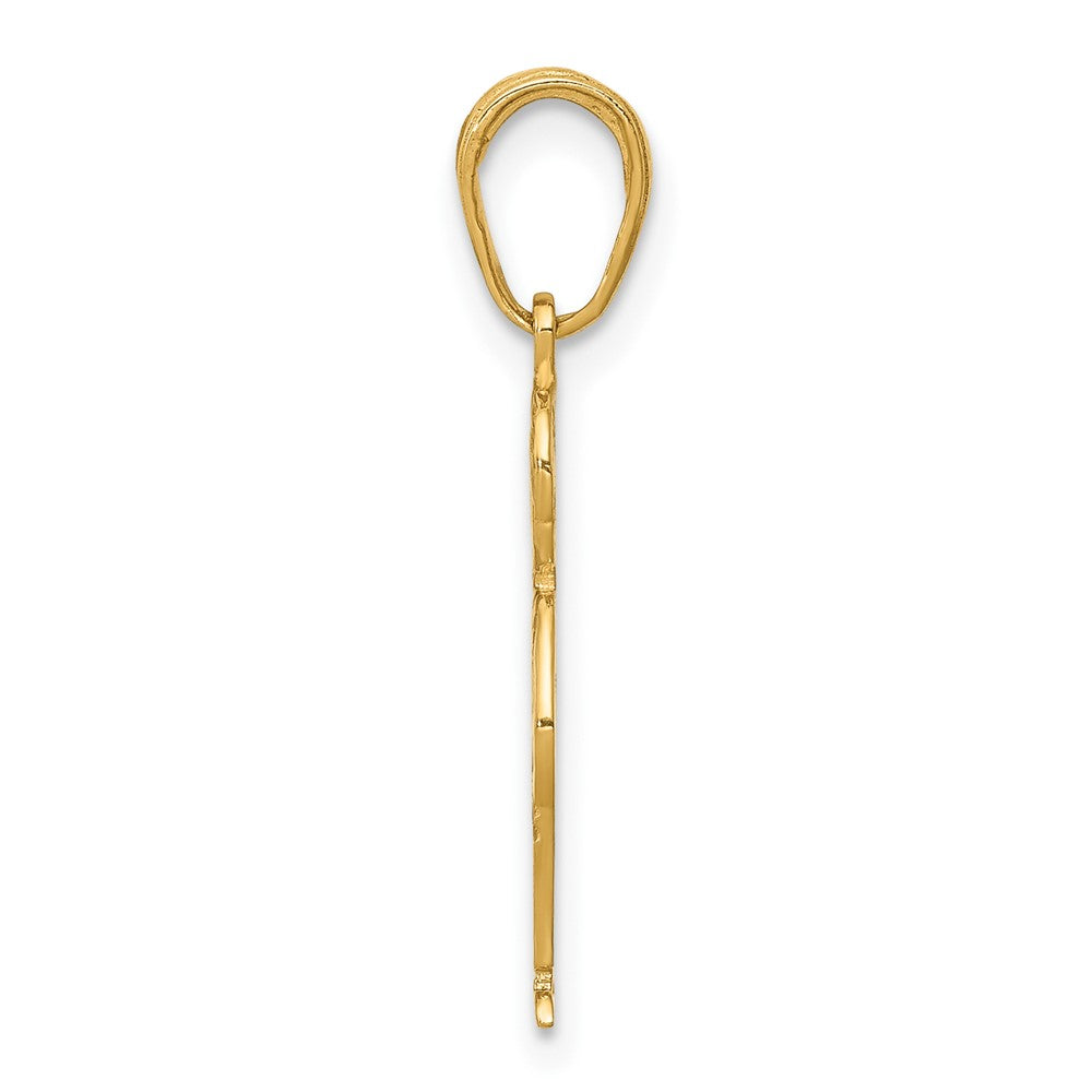 10k Yellow Gold 8 mm Boy with Hands in Pocket Pendant (0.62 grams)