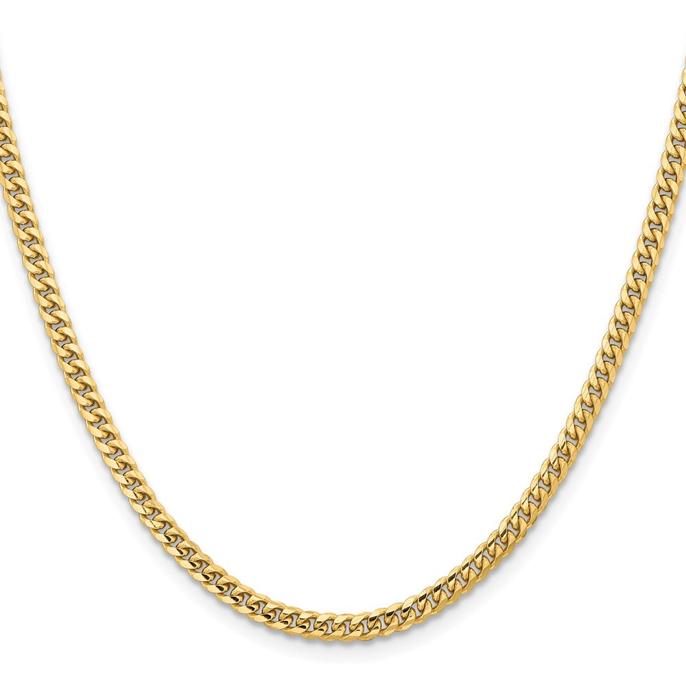 10k Yellow Gold 3.5 mm Solid Miami Cuban Chain (14.06 grams)