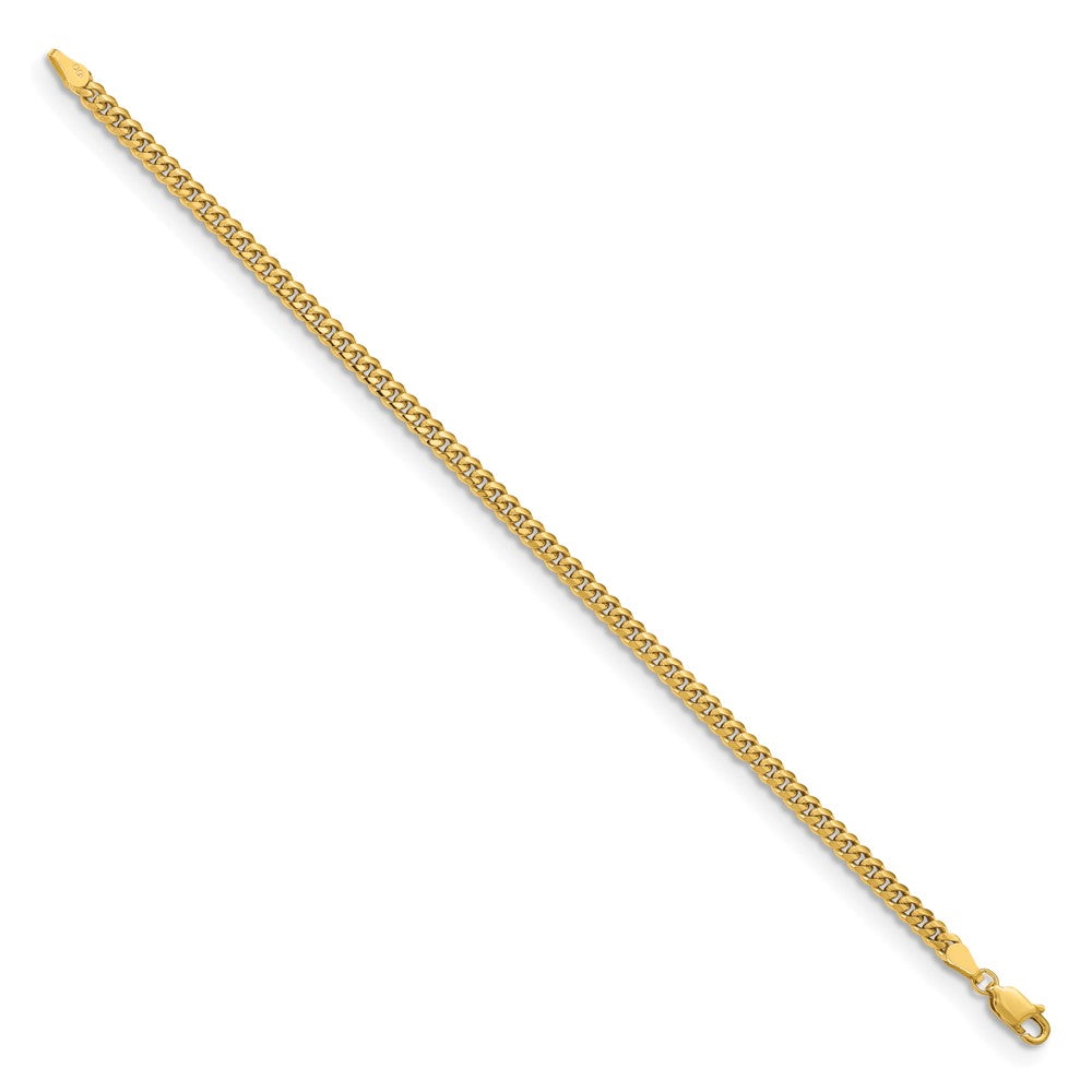 10k Yellow Gold 3.5 mm Solid Miami Cuban Bracelet (5.56 grams)
