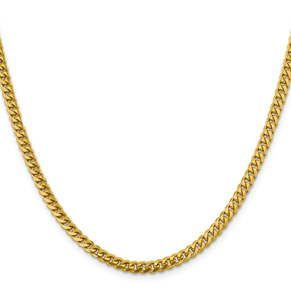 10k Yellow Gold 4.25 mm Solid Miami Cuban Chain (19.71 grams)