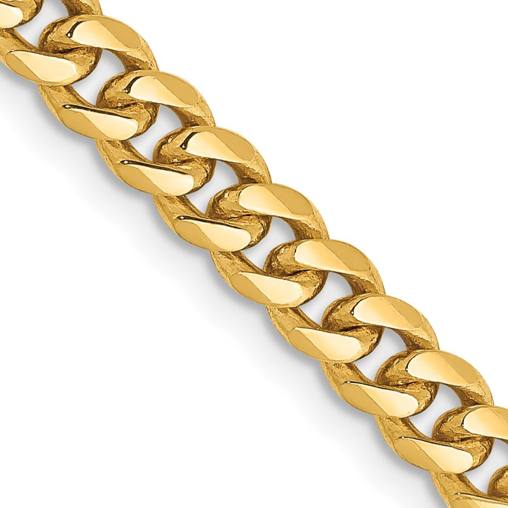 10k Yellow Gold 4.25 mm Solid Miami Cuban Chain (19.71 grams)