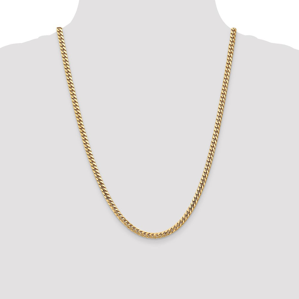 10k Yellow Gold 4.3 mm Solid Miami Cuban Chain (21.47 grams)