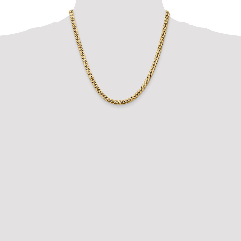 10k Yellow Gold 5 mm Solid Miami Cuban Chain (26.86 grams)