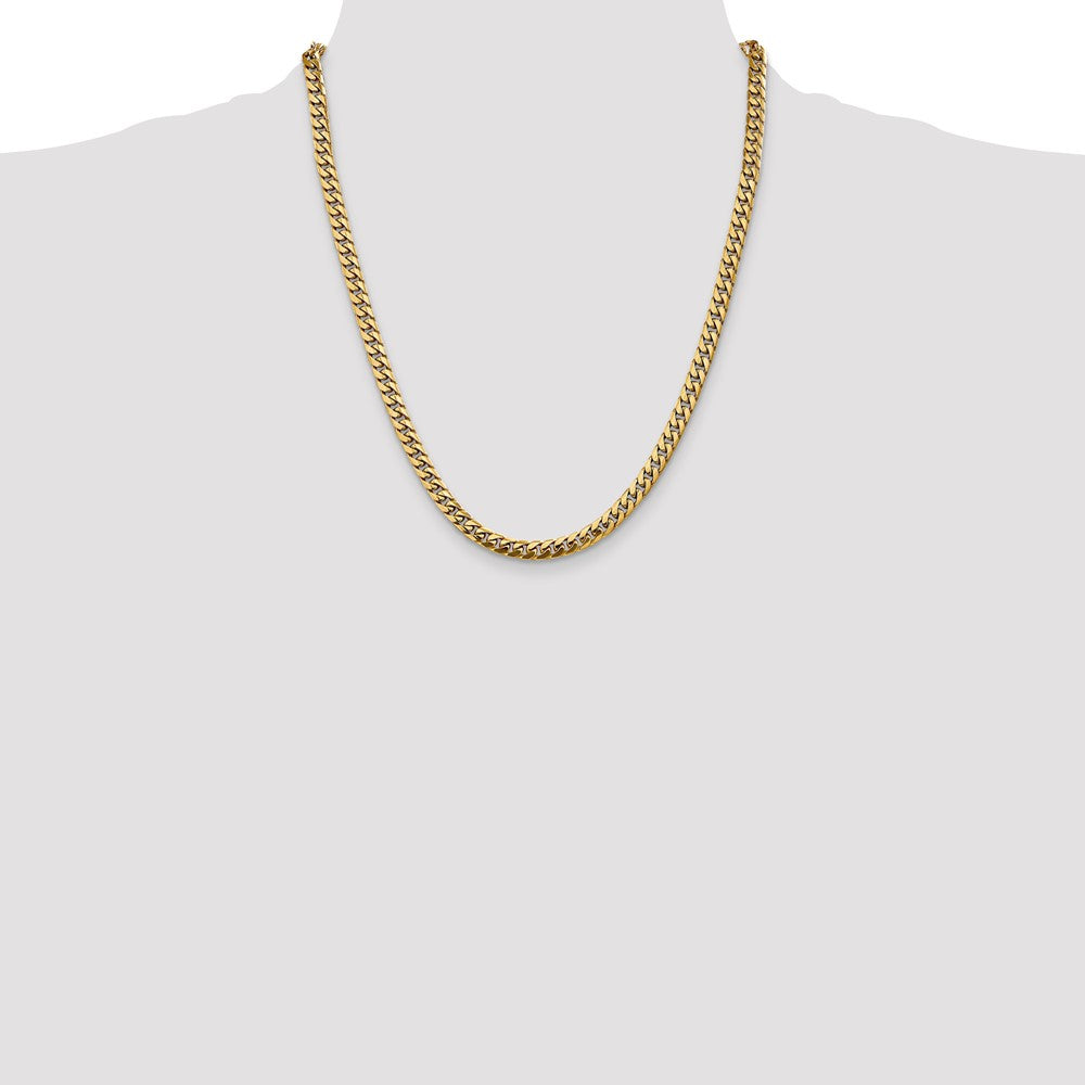 10k Yellow Gold 5 mm Solid Miami Cuban Chain (26.86 grams)