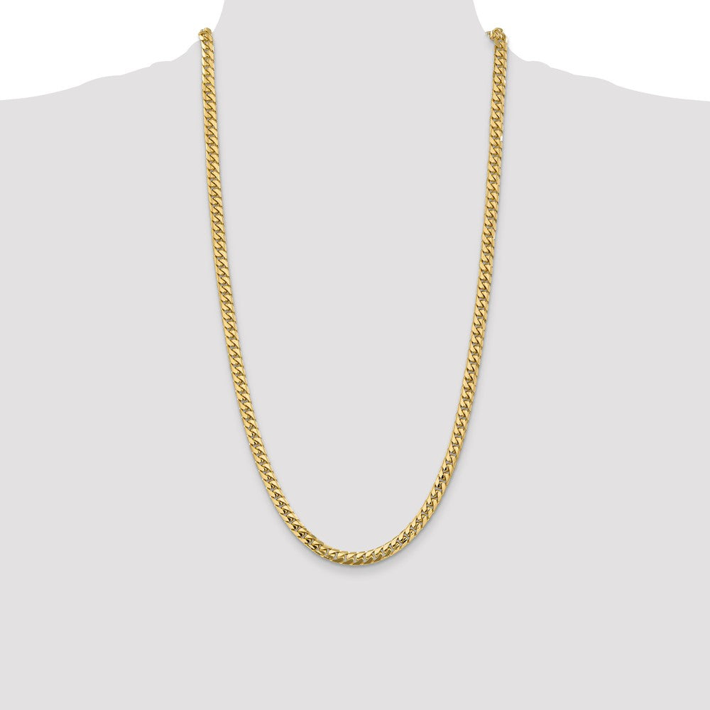 10k Yellow Gold 5.5 mm Solid Miami Cuban Chain (32.58 grams)