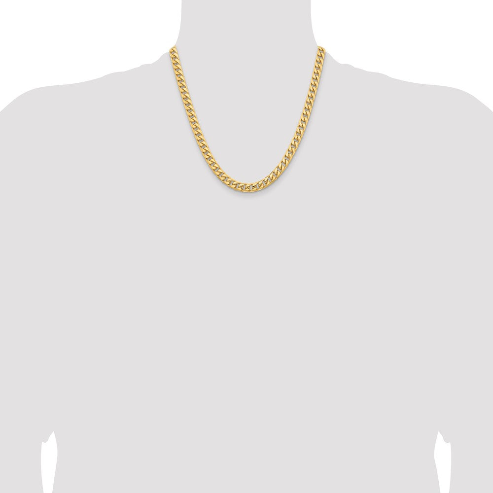 10k Yellow Gold 6.75 mm Solid Miami Cuban Chain (55.99 grams)