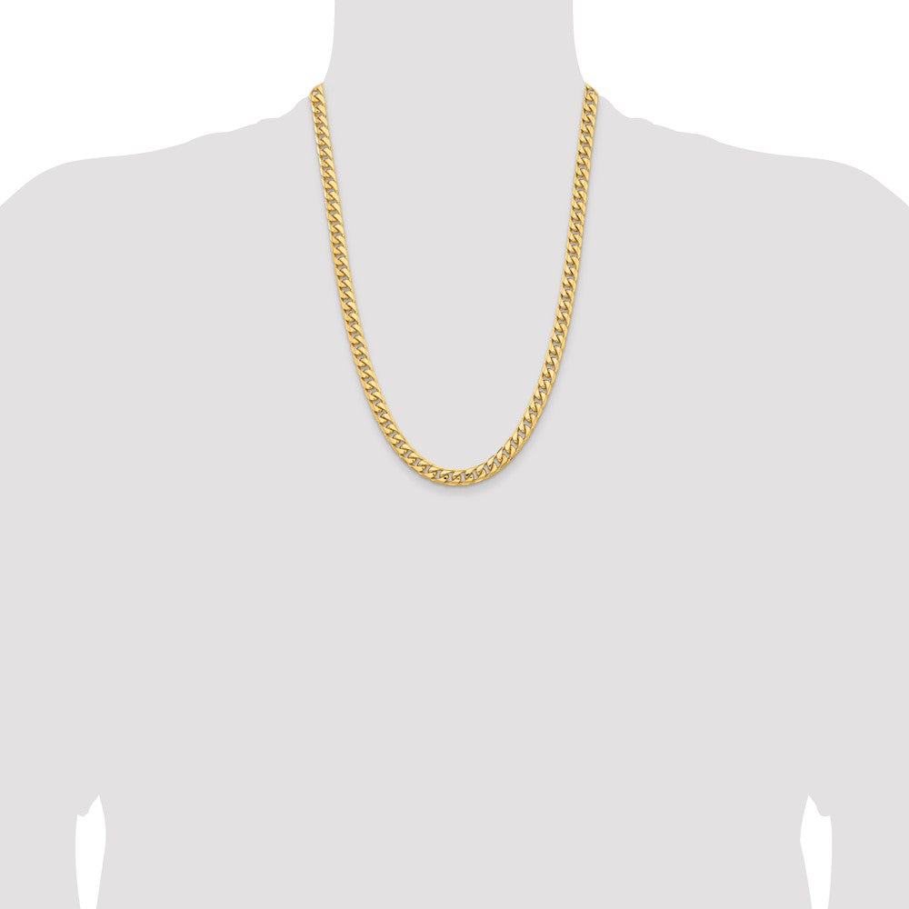 10k Yellow Gold 6.75 mm Solid Miami Cuban Chain (55.99 grams)