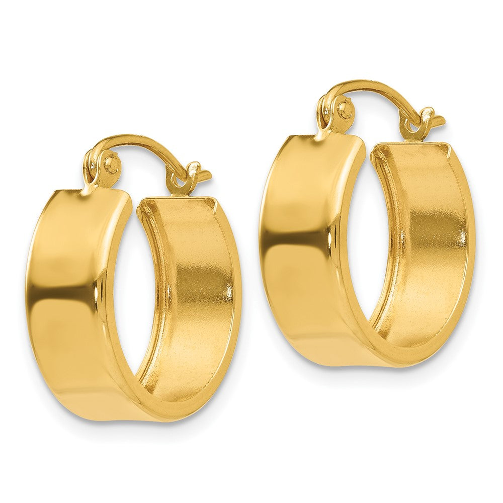 10k Yellow Gold 5.75 mm Small Hoop Earrings (1.3 grams)
