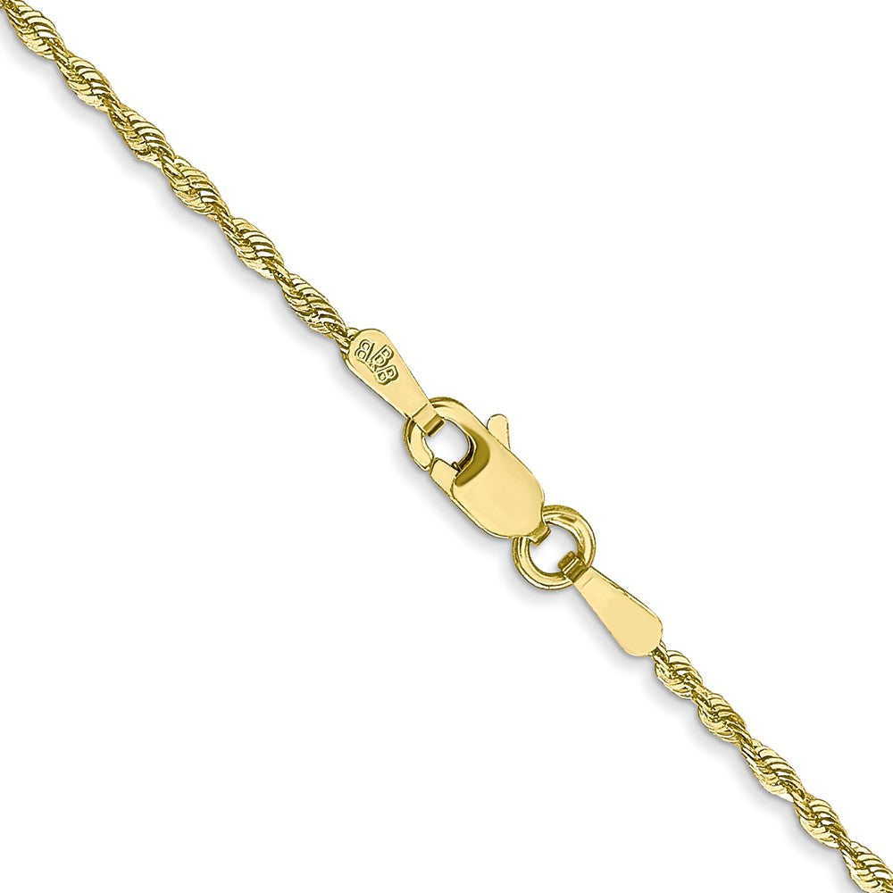 10k Yellow Gold 1.5 mm Extra-Light D/C Rope Chain (2.15 grams)